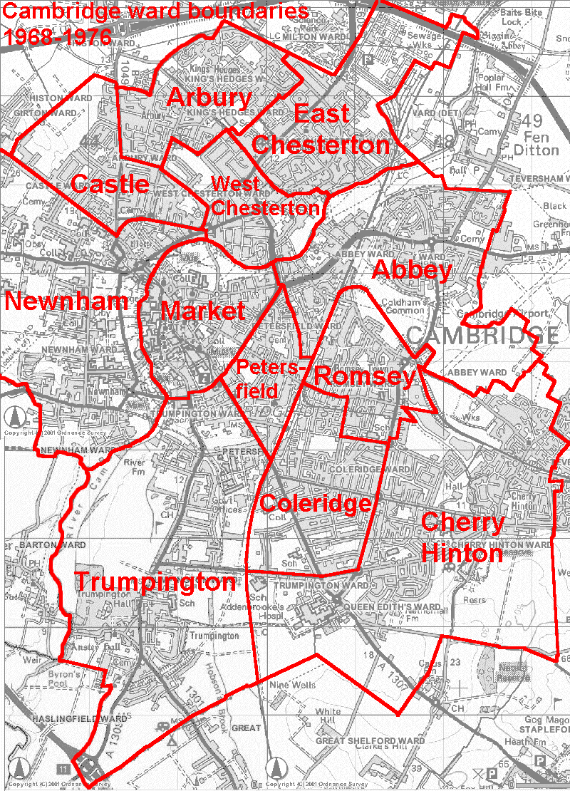 wards map 1968-1976